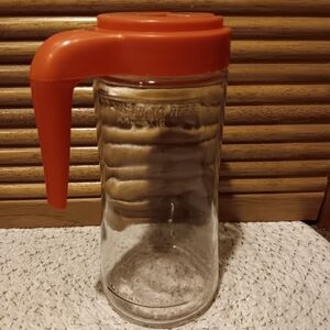Vintage Anchor Hocking 1QT Glass Tang Container.